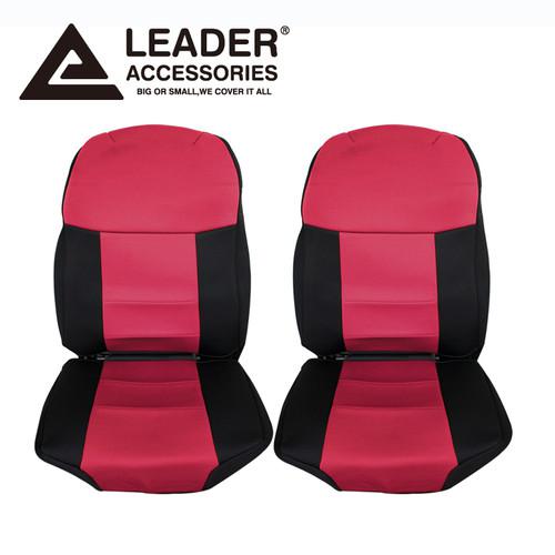  cj 2-door jeep wrangler custom neoprene front seat covers red/black 1976-1986