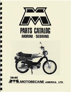 Motobecane morini & sebring moped parts manual