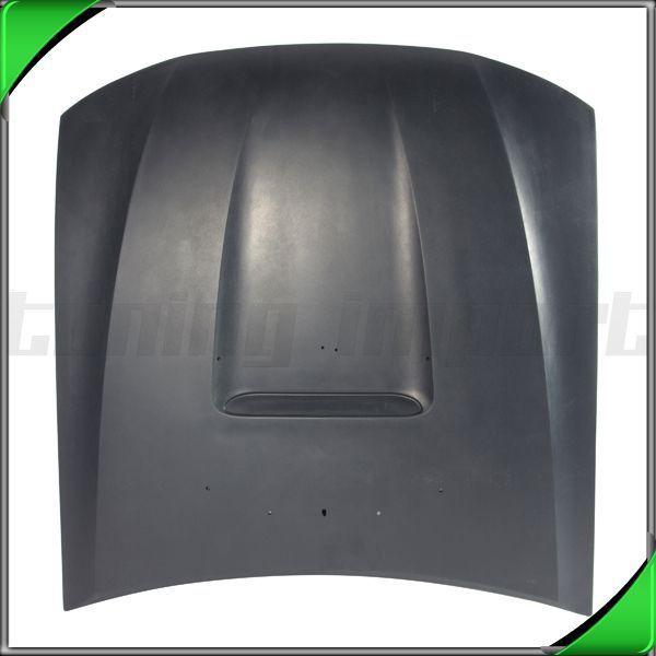 Hood panel fo1230197 primed smc plastic 2001-2004 ford mustang gt 11 hole scoop