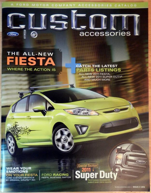 New 2010 issue 2 custom accessories ford magazine brochure -mustang & super duty