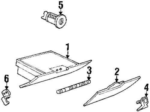 Cadillac gm oem 15820797 glove box-handle