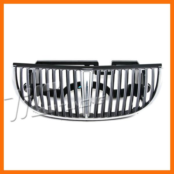 98-02 lincoln town car wlts package front plastic grille body assembly