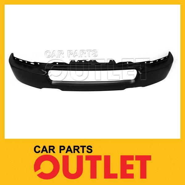 2005-2007 f-super duty f350 front bumper face bar fo1002393 black wo flare holes