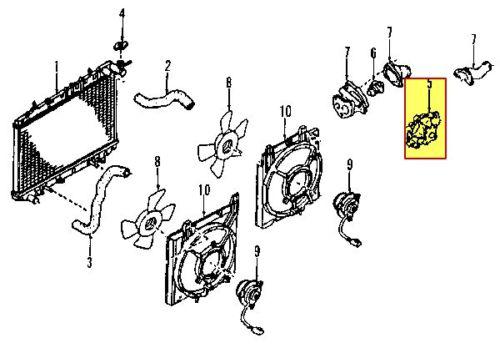 Infiniti 2101053j05 genuine oem factory original water pump