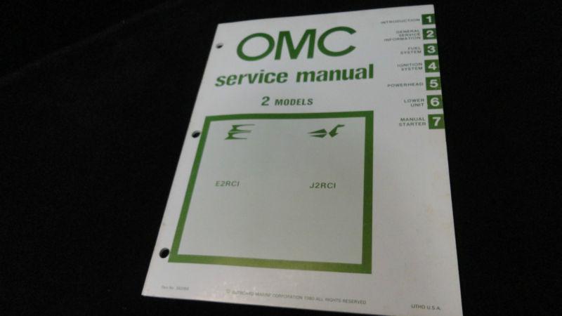 #392068 1980  omc 2hp models models service manual outboard motor engine repair