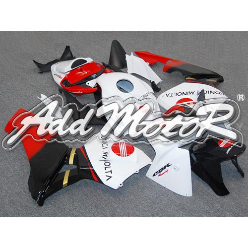 Injection molded fit 2005 2006 cbr600rr 05 06 red white black fairing 65n17