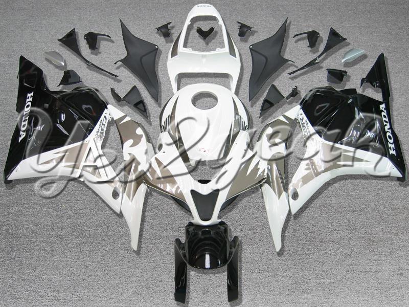 Injection molded fit cbr600rr 2009 2010 2011 2012 white black fairing zh804