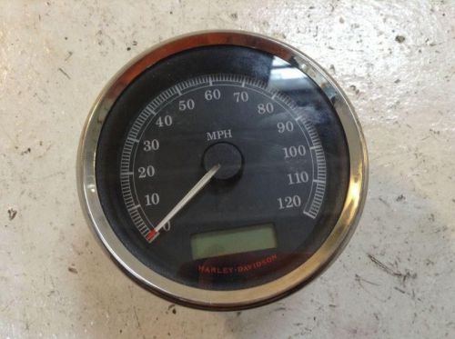 Harley 2008-13 xl sportster oem 4&#034; speedometer mph, calibrated miles 3,755