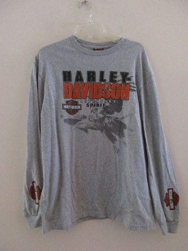 Harley davidson philadelphia pa, l/s tee shirt w/eagle sz m/l