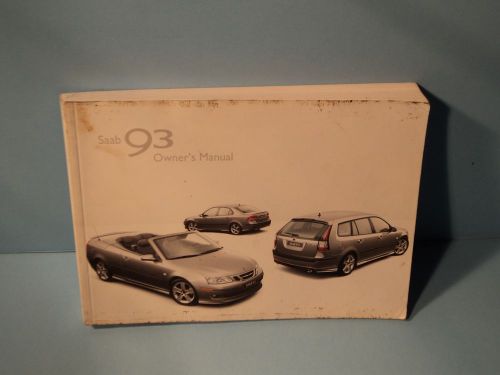 07 2007 saab 93/9-3 owners manual