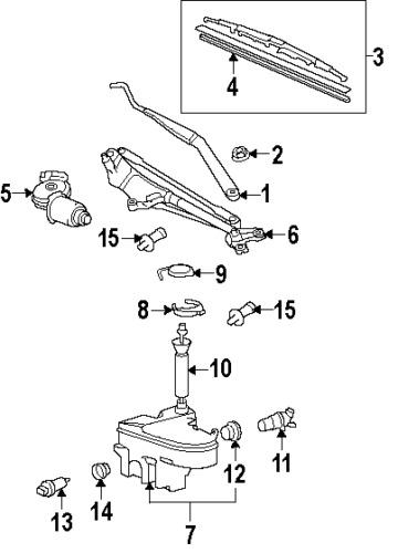 Lexus 8535530040 genuine oem factory original reservoir