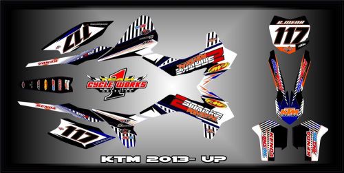 13-15 ktm sx xc sx-f xc-f semi custom graphics kit mena16