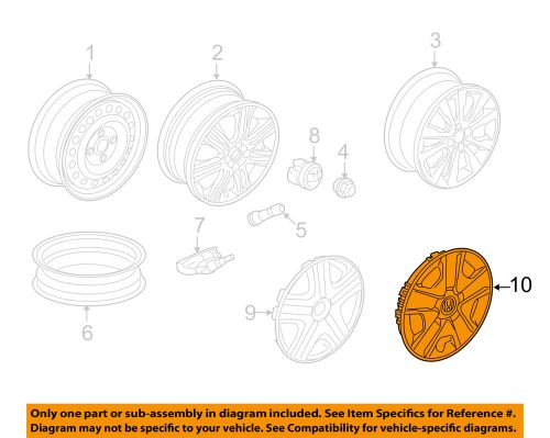 Honda oem 12-13 fit wheels-wheel cover 44733tf0g12