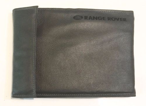 1990 range rover classic owners manual with grey leather folio