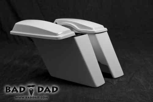 Baddad shaved saddlebags, fits all touring and softails 2-into-1