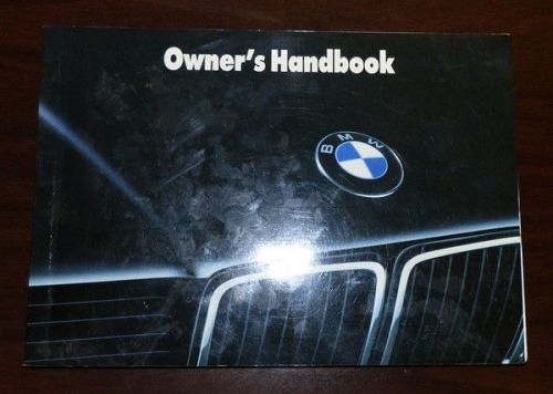 Bmw 7 series owners manual + bonus 735 750 735i 735il 750il 1990