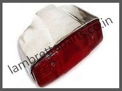 Lambretta scooter li series rear light backlight tail lamp alloy polished