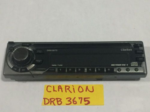 Buy CLARION RADIO FACEPLATE MODEL DRB3675 TESTED GOOD GUARANTEED in ...