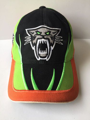 Team arctic cat snopro hat cap. adult adjustable. black green orange