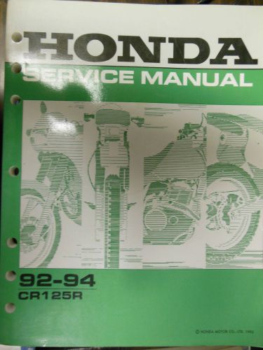 Honda 1992-94 cr125r service manual