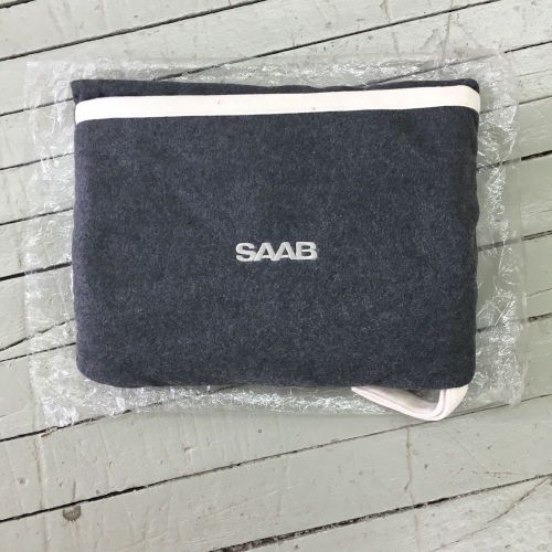 Saab fleece blanket throw (gray)- new in package