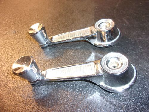 1963-1968 mopar window cranks chrome 2299927 set of 2 dodge plymouth - d327