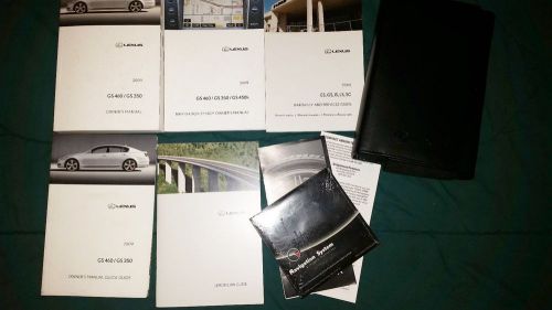 2009 lexus gs460 gs350 owners manual with navigation manual