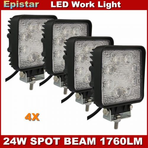 4x 24w epistar led work lamp spot beam driving offroad atv us free shipping