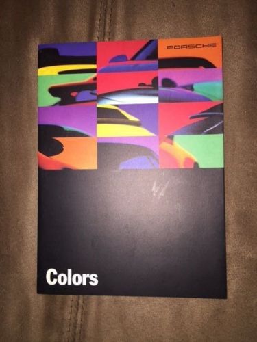 1993 porsche colors sales brochure dealer literature 6 page foldout