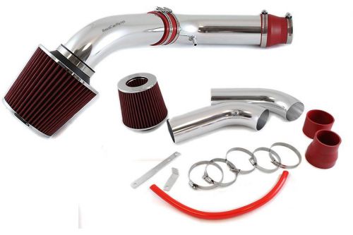 Bcp red 02-08 dodge ram 1500 pickup 3.7 v6 air intake induction kit+filter