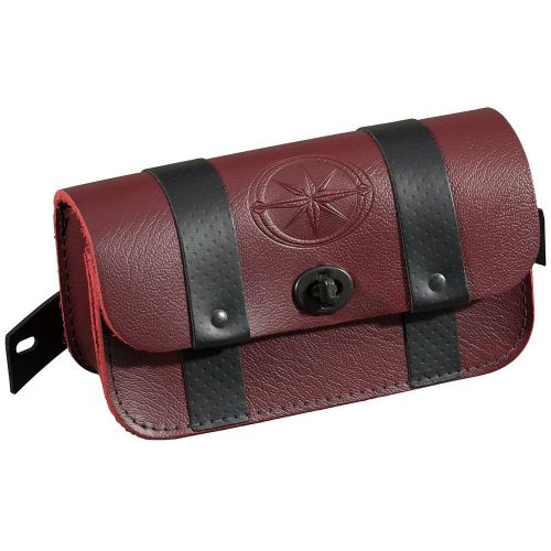 2014-2015 yamaha bolt cruiser oxblood leather windshield storage luggage bag