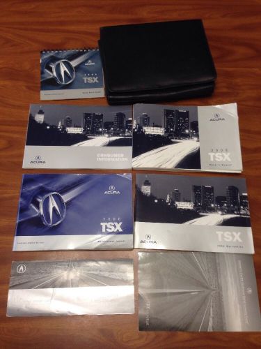 Used 2006 acura tsx owners manual set with case