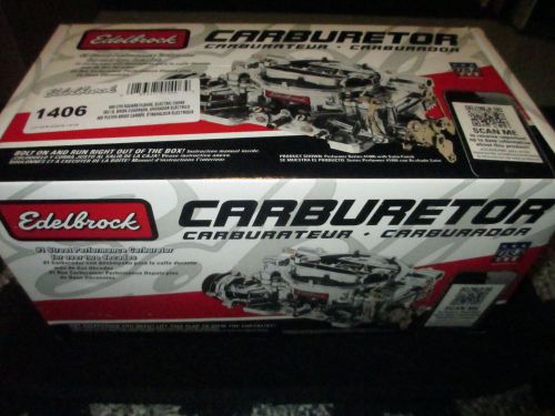 **edelbrock 1406 carburetor 600 cfm performer/electric choke nib! made in usa!!!