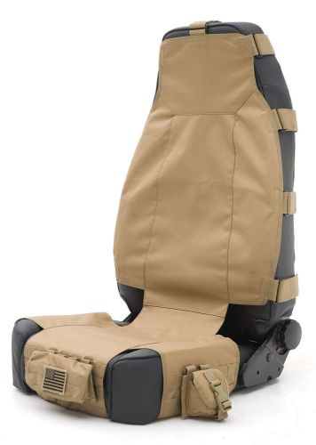 Gear seat cover-front-tan fits jeep 76-11 cj &amp; wrangler (yj/tj/lj/jk) smittybilt