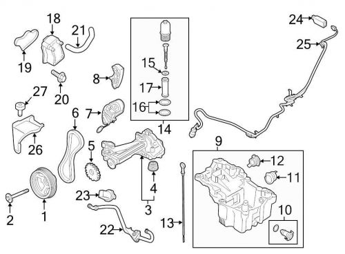 Ford oem engine timing chain guide at4z6k297a image 8