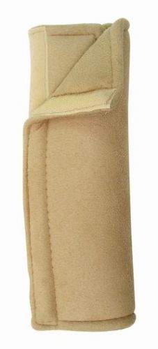 Premium taupe tan ultra-soft seat belt cover shoulder pad for car-truck-auto