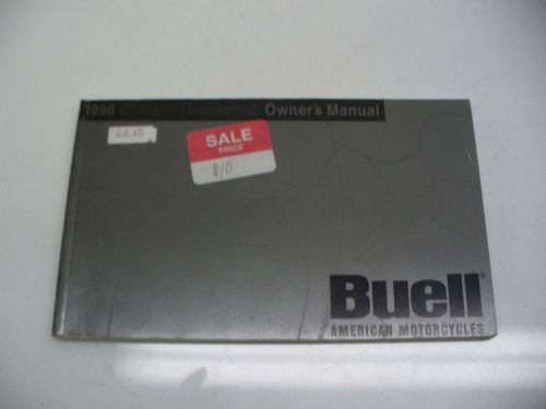 Harley buell 1996 s2/s2t 99479-96ya owners manual small booklet used