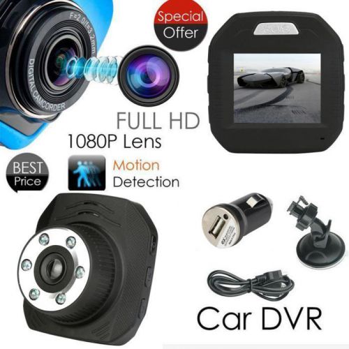 Car dvr 1080p hd vehicle camera video recorder dash cam g-sensor night vision tf