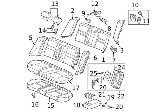 Genuine 2003-2014 honda seat cushion pad clip 82137-sda-003