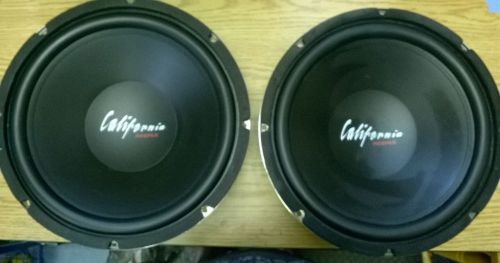 Profile usa cx12 pair lot of 2 california 350w 4ohm 12&#034; subwoofers new