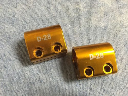 Torsion bar clamps for 28mm diameter tubing go kart racing (2 items as pictured)