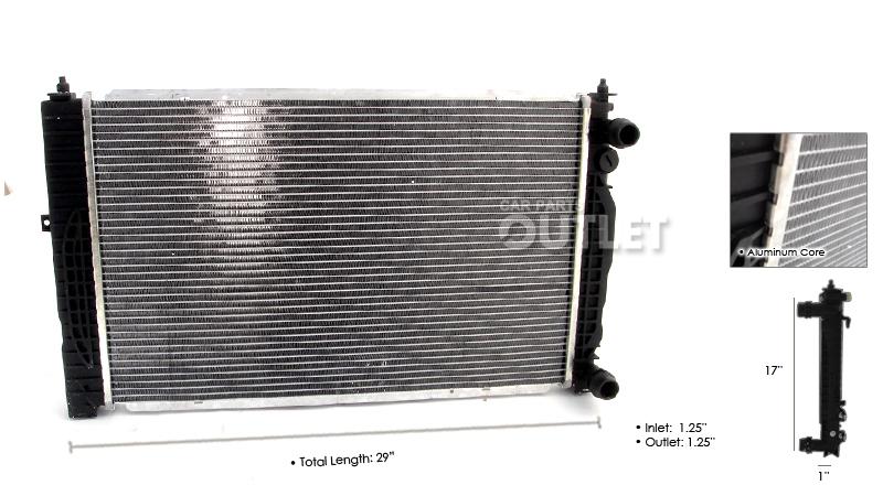 01-05 vw passat mk5 mt radiator vw3010114 5spd 96-01 a4 1.8t 2192 for 8d0121251p