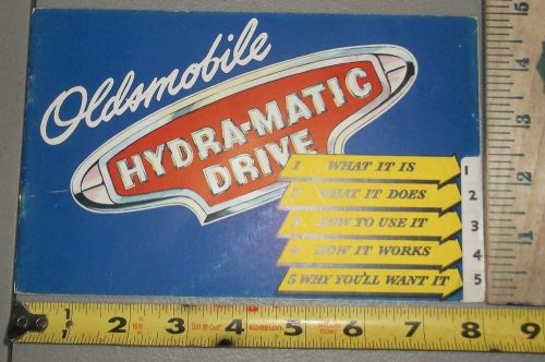 1946 oldsmobile hydra matic drive brochure sales catalog