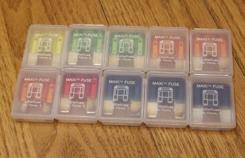 10 littelfuse maxi fuses automotive assortment fuses