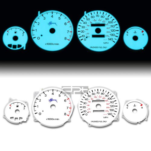 Indiglo glow gauge+harness white face for 94-98 mitsubishi galant 2.4 l l4  4g64