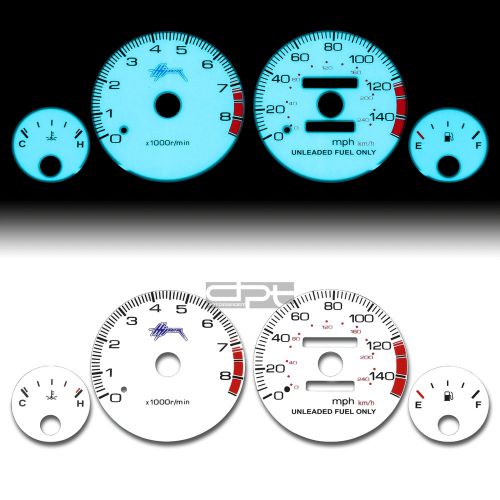 Indiglo glow gauge+harness white face for 94-01 acura integra mt b18b1 rs ls gs