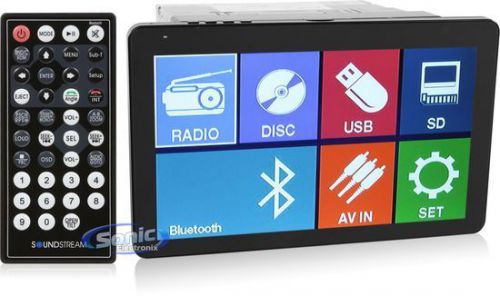 Soundstream vr-103b single din bluetooth dvd/cd car stereo w/ 10.3&#034; touchscreen