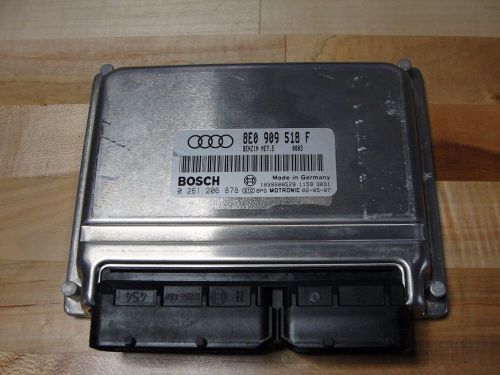 Audi a4 b6 1.8t 2003 quattro engine control module ecm ecu 8e0 909 518 f