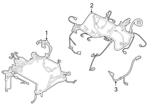 Chrysler oem dodge engine wiring harness 68202719ac image 1