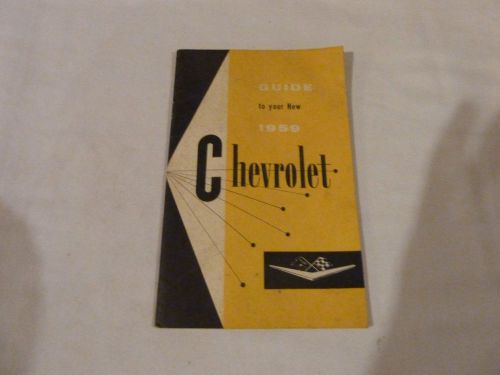 1959 chevrolet owners manual